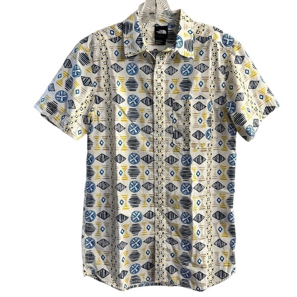 The North Face Men’s Printed Button Up Shirt Size Small - Picture 1 of 6